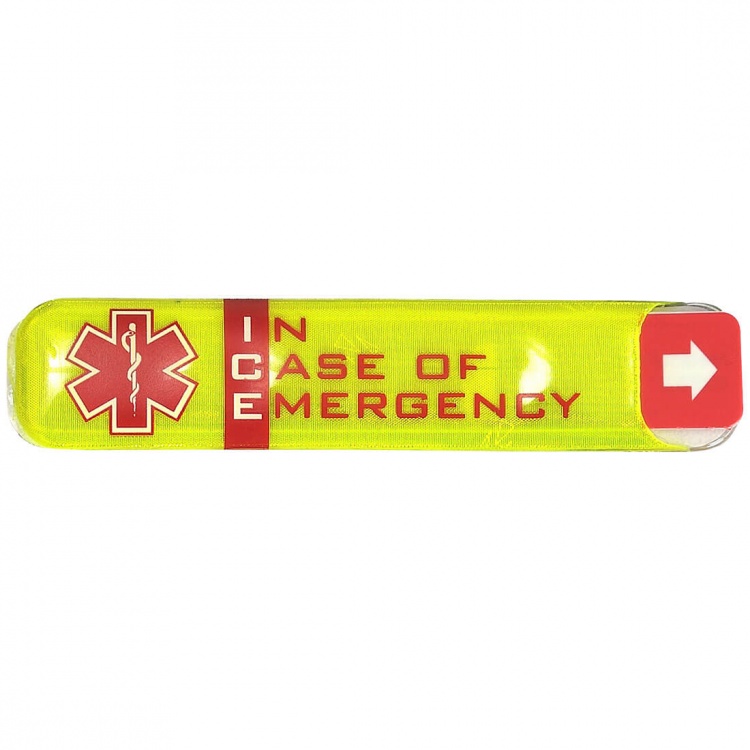 ICE - In Case of Emergency Hard Hat ID Holder Sticker
